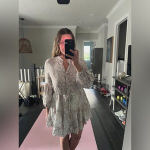 Shop Talulah Snake Skin Print Button Up Dress